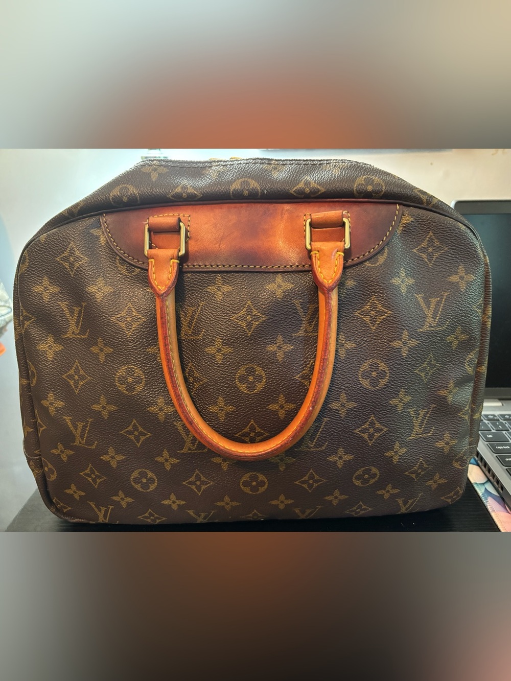Authentic Louis Vuitton Monogram Deauville Satchel-GUC - Picture 3 of 16